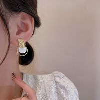 Fashion Round Alloy Plating Women's Drop Earrings 1 Pair main image 4