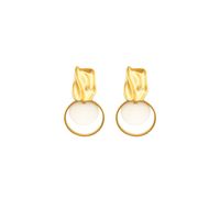 Fashion Round Alloy Plating Women's Drop Earrings 1 Pair main image 3