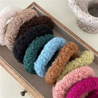 Cute Solid Color Cloth Hair Tie main image 2