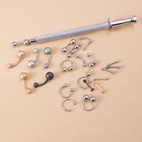 Solid Color Stainless Steel Umbilical Nail Tongue Nail Multi-purpose Bead Pliers main image 4