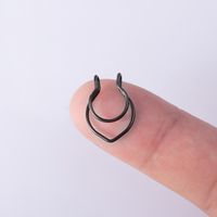 Simple Style Solid Color Stainless Steel Nose Ring 1 Piece sku image 2