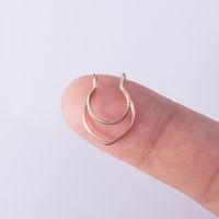 Simple Style Solid Color Stainless Steel Nose Ring 1 Piece sku image 4