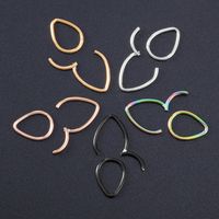 Simple Style Solid Color Stainless Steel Nose Ring 1 Piece main image 5