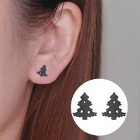 Fashion Christmas Tree Stainless Steel Ear Studs 1 Pair main image 5