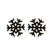 Fashion Snowflake Stainless Steel Plating Ear Studs 1 Pair main image 4