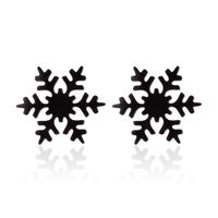 Fashion Snowflake Stainless Steel Plating Ear Studs 1 Pair sku image 9