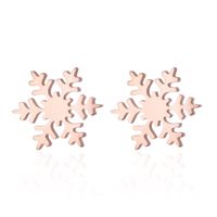 Fashion Snowflake Stainless Steel Plating Ear Studs 1 Pair sku image 8