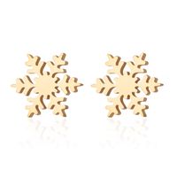 Fashion Snowflake Stainless Steel Plating Ear Studs 1 Pair sku image 7