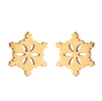 Fashion Snowflake Stainless Steel Plating Ear Studs 1 Pair sku image 16