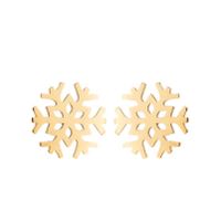 Fashion Snowflake Stainless Steel Plating Ear Studs 1 Pair sku image 13