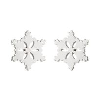 Fashion Snowflake Stainless Steel Plating Ear Studs 1 Pair sku image 4