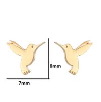 Fashion Rabbit Bat Bird Stainless Steel Plating Ear Studs 1 Pair sku image 9