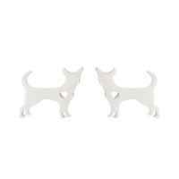1 Pair Cute Animal Titanium Steel Plating Ear Studs sku image 1