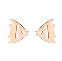 1 Pair Cute Animal Titanium Steel Plating Ear Studs sku image 29