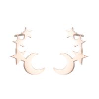 Simple Style Spider Web Butterfly Notes Stainless Steel Plating Hollow Out Ear Studs 1 Pair sku image 33