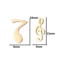 Simple Style Spider Web Butterfly Notes Stainless Steel Plating Hollow Out Ear Studs 1 Pair sku image 13