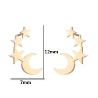 Simple Style Spider Web Butterfly Notes Stainless Steel Plating Hollow Out Ear Studs 1 Pair sku image 32