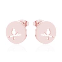 Simple Style Cactus Rabbit Stainless Steel Plating Hollow Out Ear Studs 1 Pair sku image 16