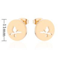 Simple Style Cactus Rabbit Stainless Steel Plating Hollow Out Ear Studs 1 Pair sku image 15