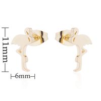Simple Style Cactus Rabbit Stainless Steel Plating Hollow Out Ear Studs 1 Pair sku image 21