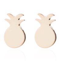 Simple Style Letter Cat Elephant Stainless Steel Plating Hollow Out Ear Studs 1 Pair sku image 16