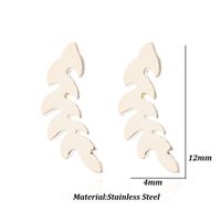 Simple Style Letter Cat Elephant Stainless Steel Plating Hollow Out Ear Studs 1 Pair sku image 34