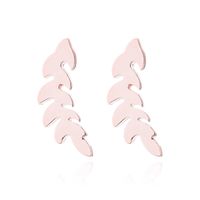 Simple Style Letter Cat Elephant Stainless Steel Plating Hollow Out Ear Studs 1 Pair sku image 35