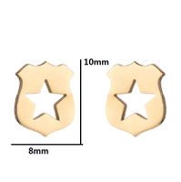 1 Pair Simple Style Ice Cream Stainless Steel Plating Ear Studs main image 5