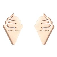 Fashion Geometric Stainless Steel Plating Ear Studs 1 Pair sku image 26