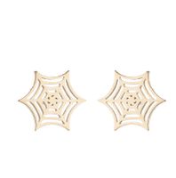 Moda Estrella Cara Sonriente Cráneo Acero Inoxidable Enchapado Ahuecar Pendientes 1 Par sku image 55