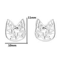 Mode Géométrique Acier Inoxydable Placage Boucles D'oreilles 1 Paire sku image 9
