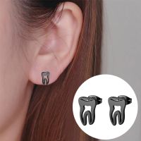 Fashion Solid Color Stainless Steel Ear Studs 1 Pair main image 2