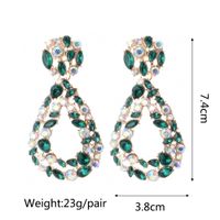 Retro Geometric Alloy Tassel Plating Inlay Artificial Gemstones Women's Earrings 1 Pair sku image 7