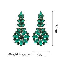 Retro Geometric Alloy Tassel Plating Inlay Artificial Gemstones Women's Earrings 1 Pair sku image 14