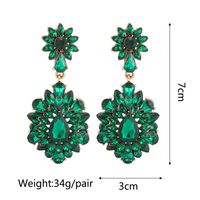 Retro Geometric Alloy Tassel Plating Inlay Artificial Gemstones Women's Earrings 1 Pair sku image 13