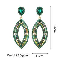 Retro Geometric Alloy Tassel Plating Inlay Artificial Gemstones Women's Earrings 1 Pair sku image 22