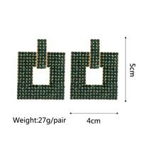 Retro Geometric Alloy Tassel Plating Inlay Artificial Gemstones Women's Earrings 1 Pair sku image 15