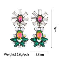 Retro Geometric Alloy Tassel Plating Inlay Artificial Gemstones Women's Earrings 1 Pair sku image 20