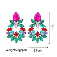 Retro Geometric Alloy Tassel Plating Inlay Artificial Gemstones Women's Earrings 1 Pair sku image 12