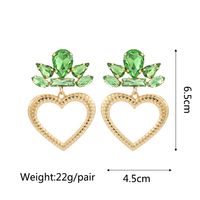Retro Geometric Alloy Tassel Plating Inlay Artificial Gemstones Women's Earrings 1 Pair sku image 3