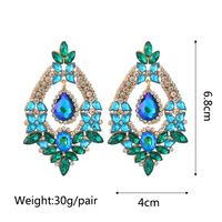Retro Geometric Alloy Tassel Plating Inlay Artificial Gemstones Women's Earrings 1 Pair sku image 21