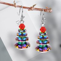 Fashion Christmas Tree Crystal Plating Women's Drop Earrings 1 Pair main image 1