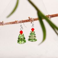 Fashion Christmas Tree Crystal Plating Women's Drop Earrings 1 Pair main image 3