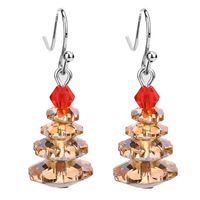 Fashion Christmas Tree Crystal Plating Women's Drop Earrings 1 Pair sku image 7