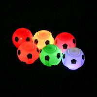 Led Lumière-émettant Petit Ballon De Football Du Bout Des Doigts Spinning Gyro Décompression Jouet main image 2