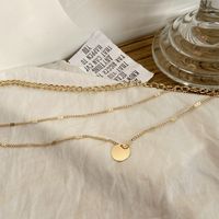 Fashion Solid Color Alloy Plating Women's Layered Necklaces 1 Piece main image 4