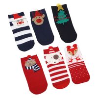 Unisex Fashion Santa Claus Snowman Polyester Cotton Polyester Ankle Socks main image 4