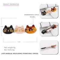 Fashion Cat Arylic Hair Clip 1 Piece sku image 2