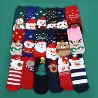 Unisex Fashion Santa Claus Snowman Polyester Cotton Polyester Ankle Socks sku image 1