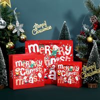 Christmas Fashion Santa Claus Letter Snowflake White Cardboard Festival Gift Bags 1 Piece main image 4